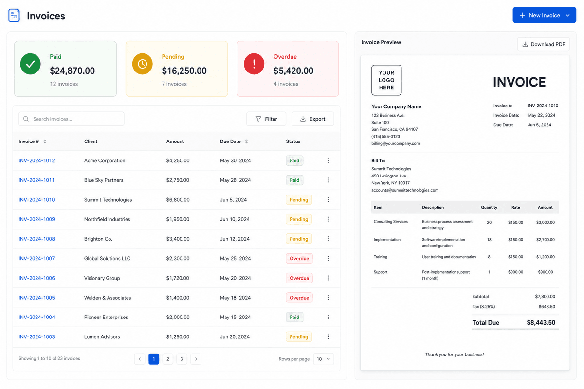 Invoice Management System